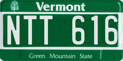 VT license plate NTT616