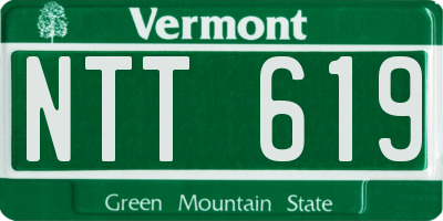 VT license plate NTT619
