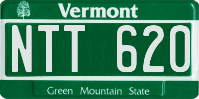 VT license plate NTT620