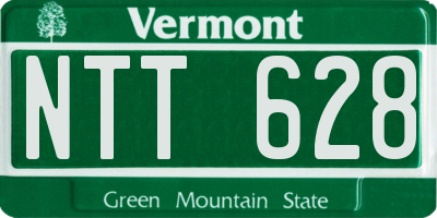 VT license plate NTT628