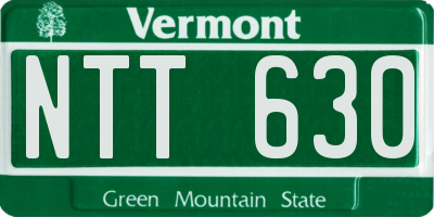 VT license plate NTT630