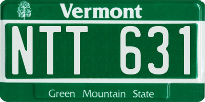 VT license plate NTT631