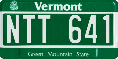 VT license plate NTT641