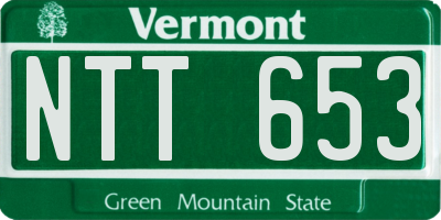 VT license plate NTT653