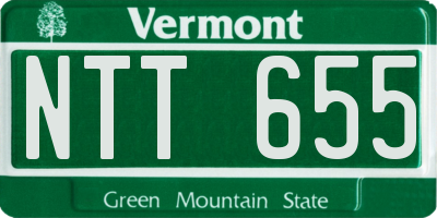 VT license plate NTT655