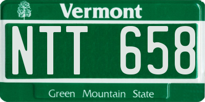 VT license plate NTT658