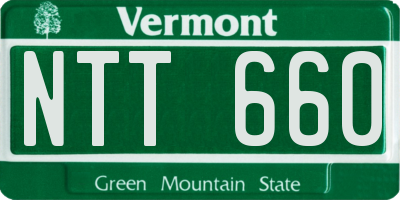 VT license plate NTT660