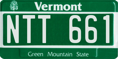 VT license plate NTT661