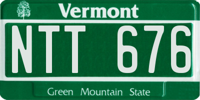 VT license plate NTT676