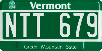 VT license plate NTT679
