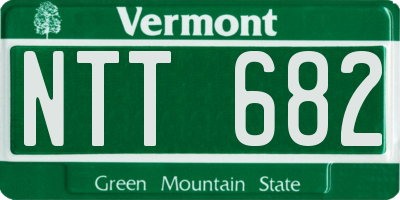 VT license plate NTT682