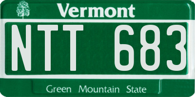 VT license plate NTT683