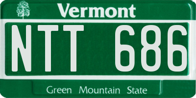 VT license plate NTT686