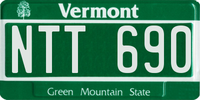 VT license plate NTT690