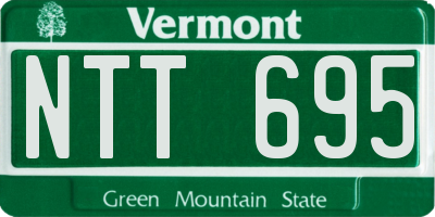 VT license plate NTT695