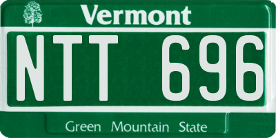 VT license plate NTT696