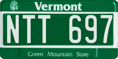 VT license plate NTT697