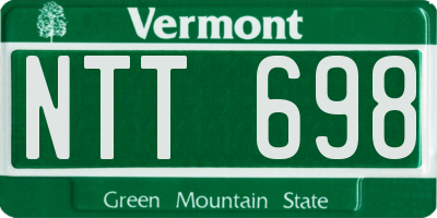 VT license plate NTT698