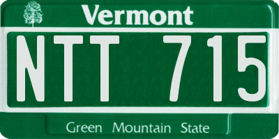 VT license plate NTT715