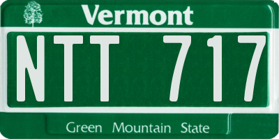 VT license plate NTT717