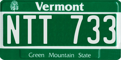VT license plate NTT733