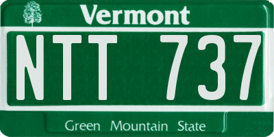 VT license plate NTT737