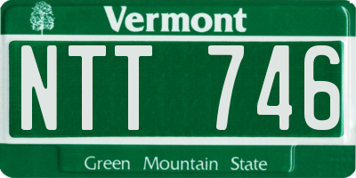 VT license plate NTT746