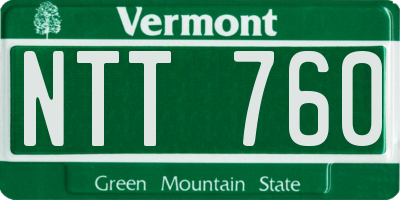 VT license plate NTT760