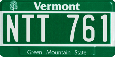 VT license plate NTT761