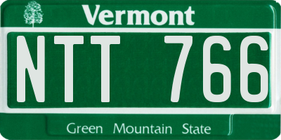 VT license plate NTT766
