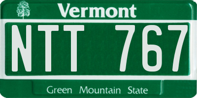 VT license plate NTT767