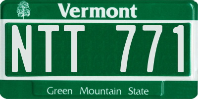 VT license plate NTT771