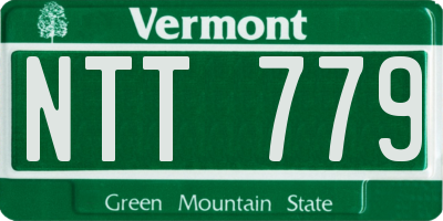 VT license plate NTT779