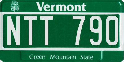 VT license plate NTT790