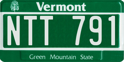 VT license plate NTT791