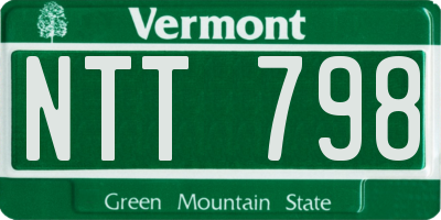 VT license plate NTT798
