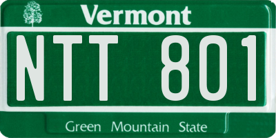 VT license plate NTT801