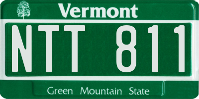 VT license plate NTT811