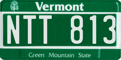 VT license plate NTT813