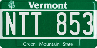 VT license plate NTT853