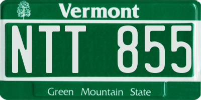 VT license plate NTT855