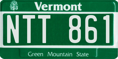 VT license plate NTT861