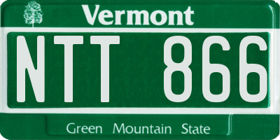 VT license plate NTT866