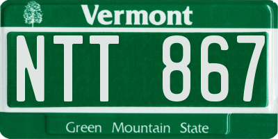 VT license plate NTT867