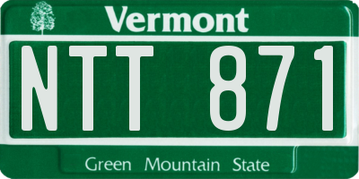 VT license plate NTT871
