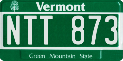 VT license plate NTT873