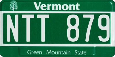 VT license plate NTT879