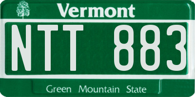 VT license plate NTT883