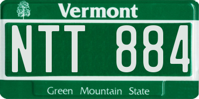VT license plate NTT884
