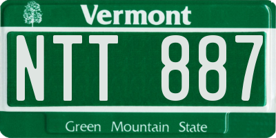 VT license plate NTT887